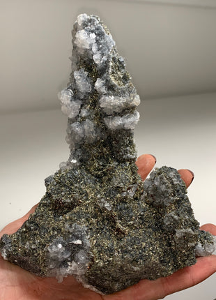 Chalcopyrite with Calcite - From Trepca Mine, Kosovo *