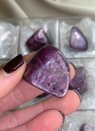 High Grade Flashy Lepidolite Lot - 9 Pieces !