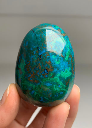 Rich Blue Chrysocolla with Green Malachite