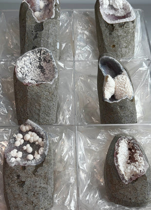 6 Piece Lot ! Okenite Geodes