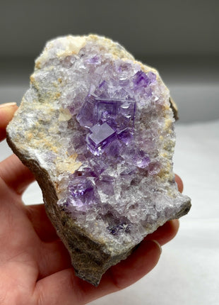 Gemmy Purple Fluorite from Llamas Quarry Collection # 396