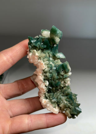 4 Pieces ! Rare Green Heulandite Specimens Lot