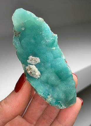 Blue Hemimorphite from M’Fouadi mine, Congo  # PM094