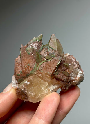Iridescent Calcite with Chalcopyrite from Moldova
