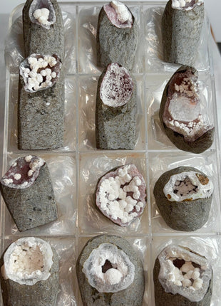 12 Piece Lot ! Okenite Geodes