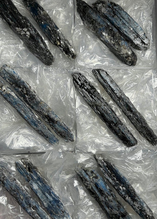 XL Size Blue Kyanite with Mica - From Zambia - 12 Pieces
