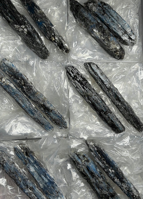 XL Size Blue Kyanite with Mica - From Zambia - 12 Pieces