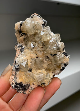 Cerussite with Pink Barite