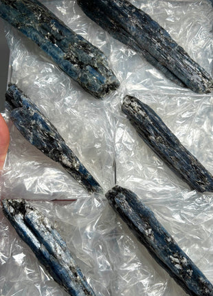 XL Size Blue Kyanite with Mica - From Zambia - 6 Pieces