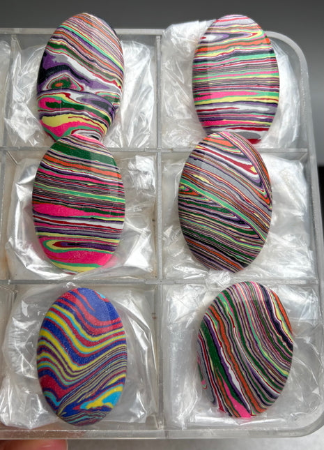 6 Piece Lot ! Surfite Palmstones from California