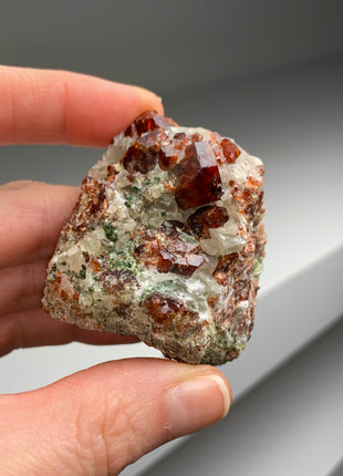 New ! Orange Red Garnet Lot from Kenya - 6 Pieces !