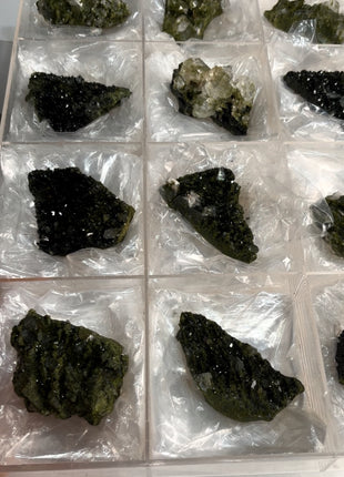 12 Pieces ! High Grade Green Epidote with Quartz Lot