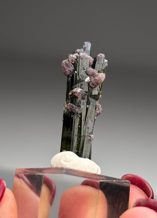 New ! Green Tourmaline with Lepidolite