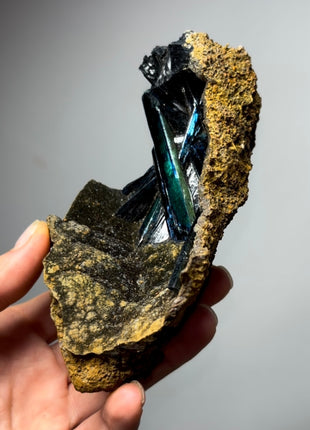 Blue Green Vivianite Geode - From Brazil