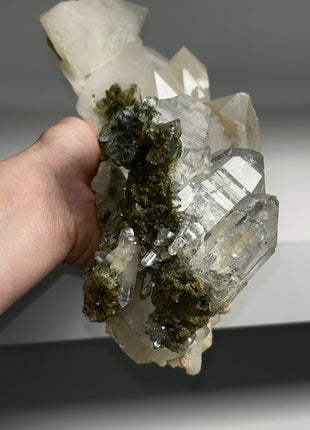 Amazing ! Quartz with Green Chlorite - From Himachal Pradesh, Himalayas *