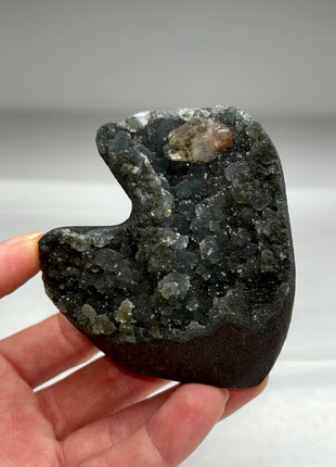Druzy Black Chalcedony Geode