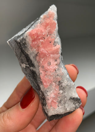 Pink Rhodocrosite with Quartz from Wutong mine