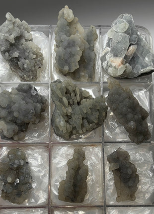 9 Pieces ! Druzy Blue Chalcedony Lot