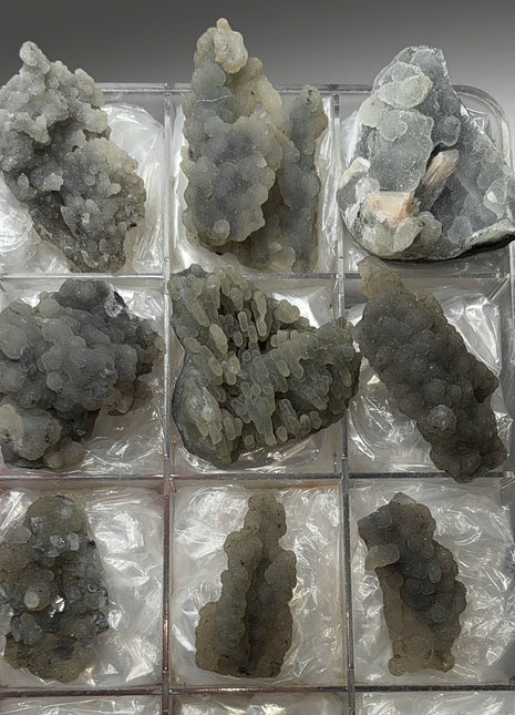 9 Pieces ! Druzy Blue Chalcedony Lot