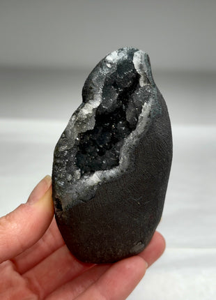 Druzy Black Chalcedony Geode