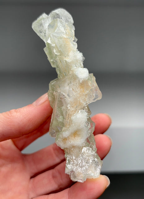 Wow ! Multicolor Halite Stalactite - From Lubin mine, Poland