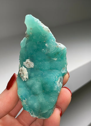 Blue Hemimorphite from M’Fouadi mine, Congo  # PM094