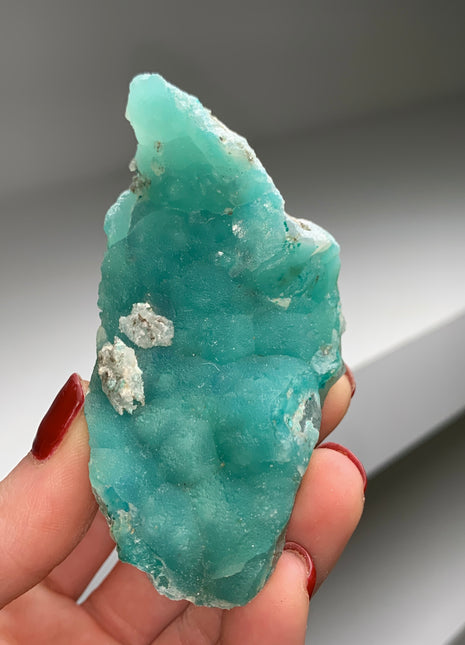 Blue Hemimorphite from M’Fouadi mine, Congo  # PM094
