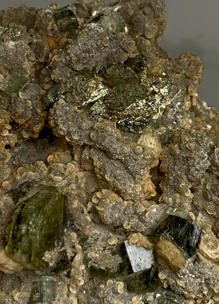 Green Apatite with Siderite, Pyrite - Collection # 112