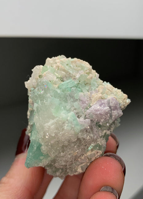 Blue Tourmaline with Pink Lepidolite - 375 Carats