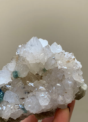 Quartz with Blue Green Color Change Fluorite - From Diana Maria mine, England