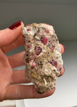 Raspberry Grossular Garnet Specimens Lot ! 8 Pieces