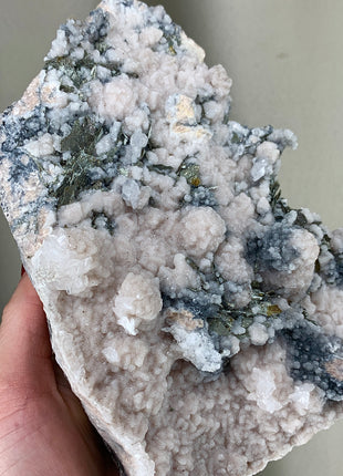 Wow !! Pink Rhodocrosite with Pyrrhotite and Boulangerite - From Trepca mine, Kosovo *