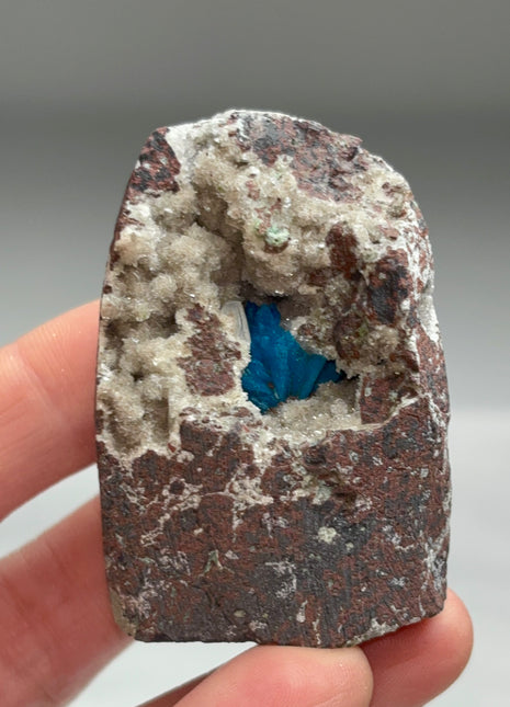 Electric Blue Cavansite Geode