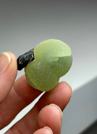 6 Pieces ! High Grade Apple Green Prehnite with Epidote Lot - From Mali
