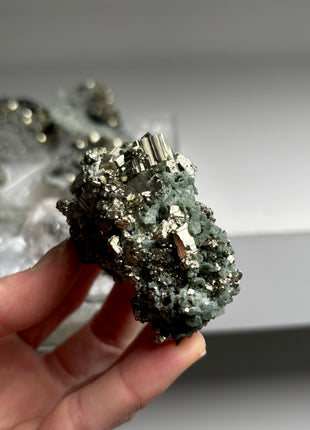6 Pieces ! Lustrous Pyrite with Quartz Lot
