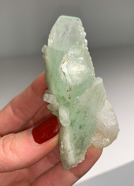Green Apophyllite with Stilbite