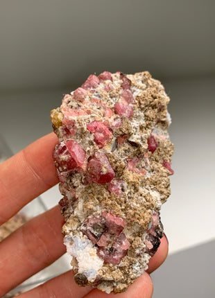 Raspberry Grossular Garnet Specimens Lot ! 6 Pieces