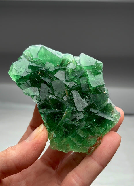Rich Green Fluorite from Okorusu mine, Namibia