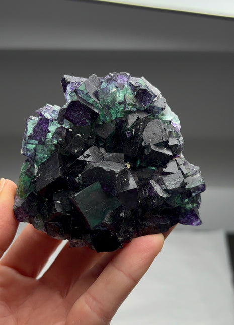 Green Purple Fluorite from Okorusu mine, Namibia