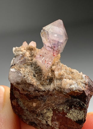 Amethyst Scepter with Red Hematite from Brandberg, Namibia