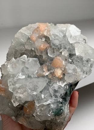 Incredible ! Apophyllite with Pink Stilbite