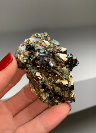 Pyrite Specimen with Rainbow Colors 🌈 - From Trepca Mine, Kosovo KOS010