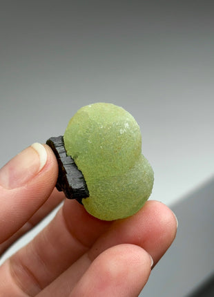 6 Pieces ! High Grade Apple Green Prehnite with Epidote Lot - From Mali