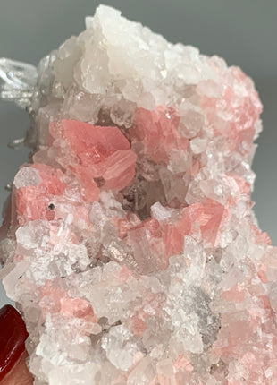 Pink Rhodocrosite with Quartz 🌸