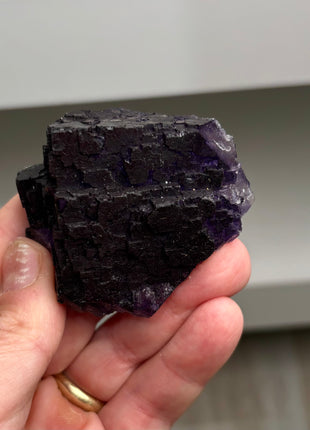 Blurple Fluorite from Muzquiz, Mexico