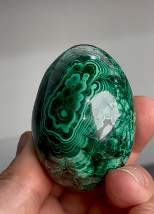Green Malachite Egg from Congo PM1164
