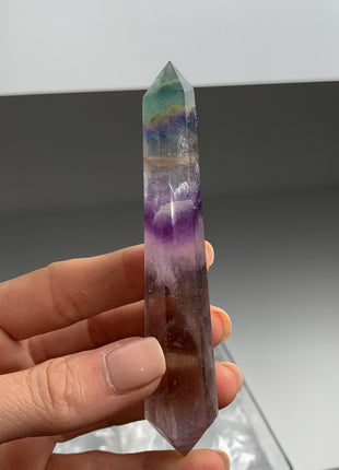 6 Pieces ! High Grade Gemmy Rainbow Fluorite DT Points