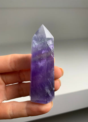 9 Pieces ! Blue Green Purple Fluorite Towers Lot