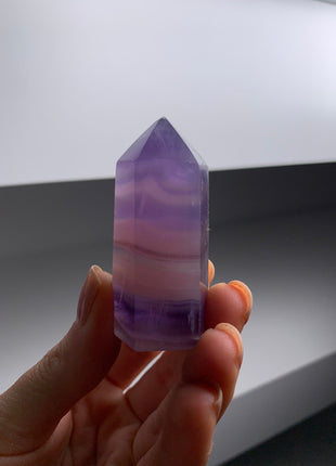 9 Pieces ! Blue Green Purple Fluorite Towers Lot