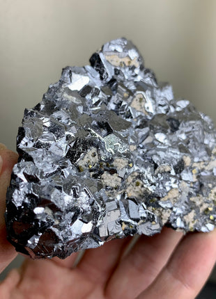 Silvery Lustrous Galena - From Trepca Mine, Kosovo